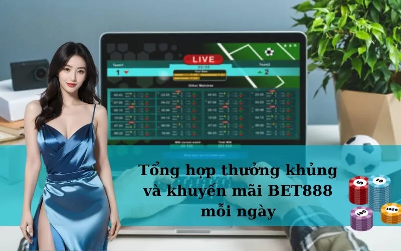 Tổng hợp thưởng khủng và khuyến mãi BET888 mỗi ngày